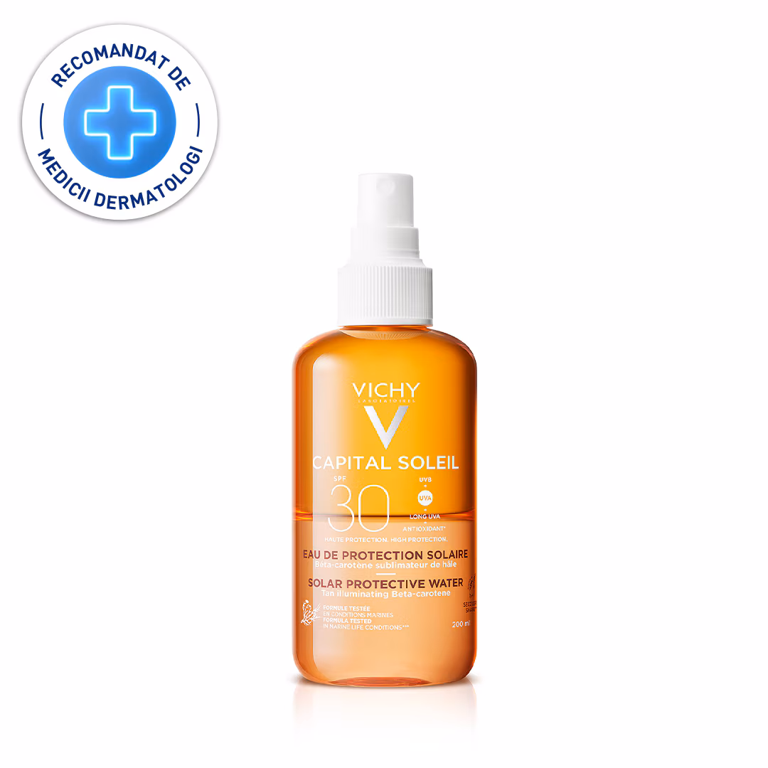 Apa cu protectie solara Vichy Capital Soleil SPF30 bronz imbunatatit