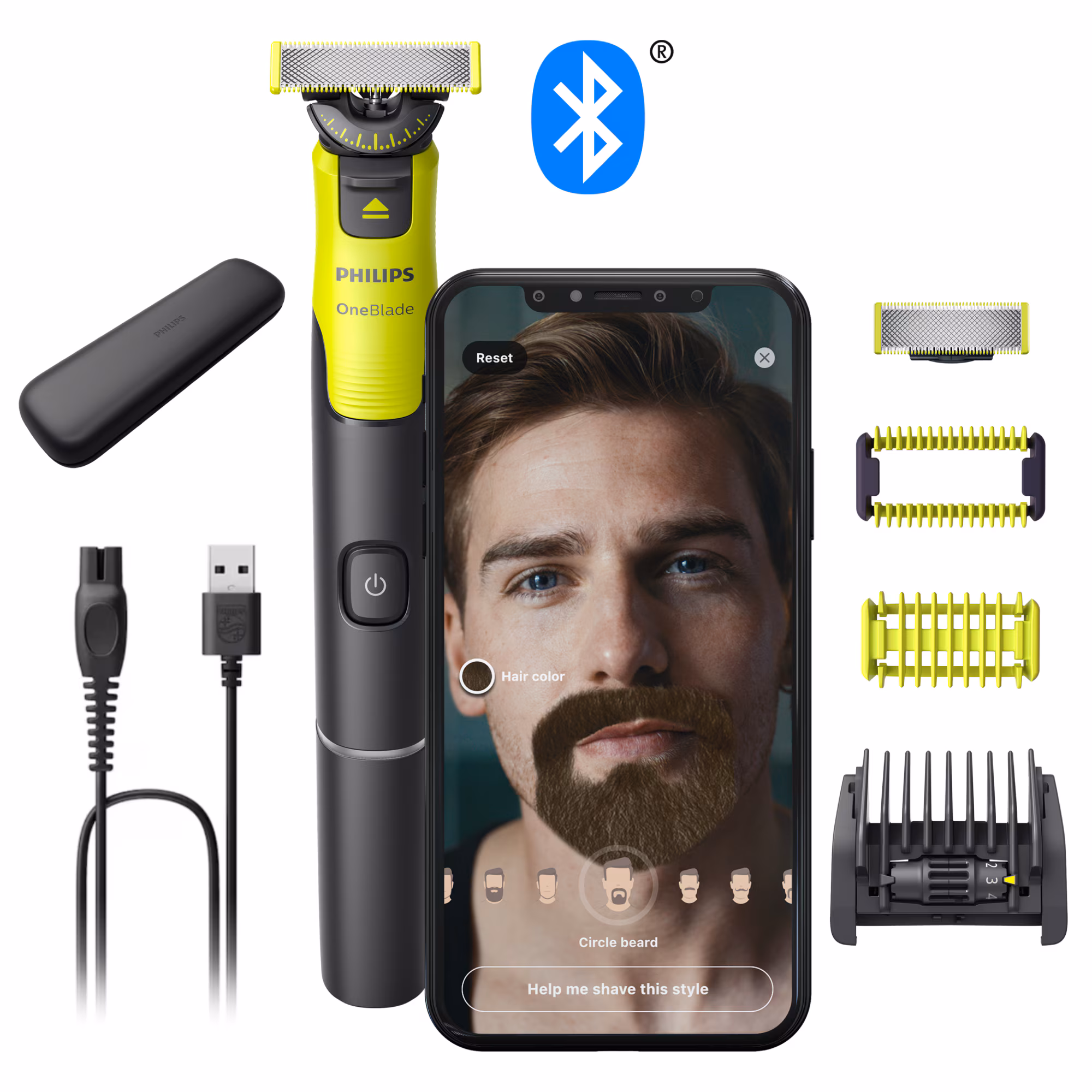 Aparat hibrid de barbierit Philips OneBlade 360