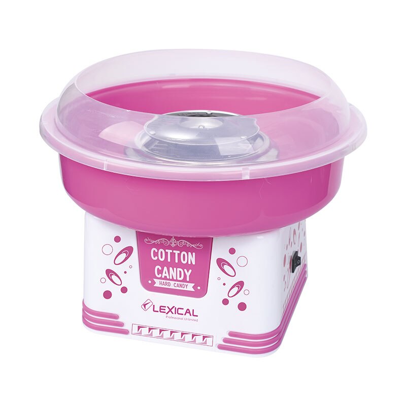 Aparat pentru vata de zahar Lexical plastic 800W roz LCC-3601pink490