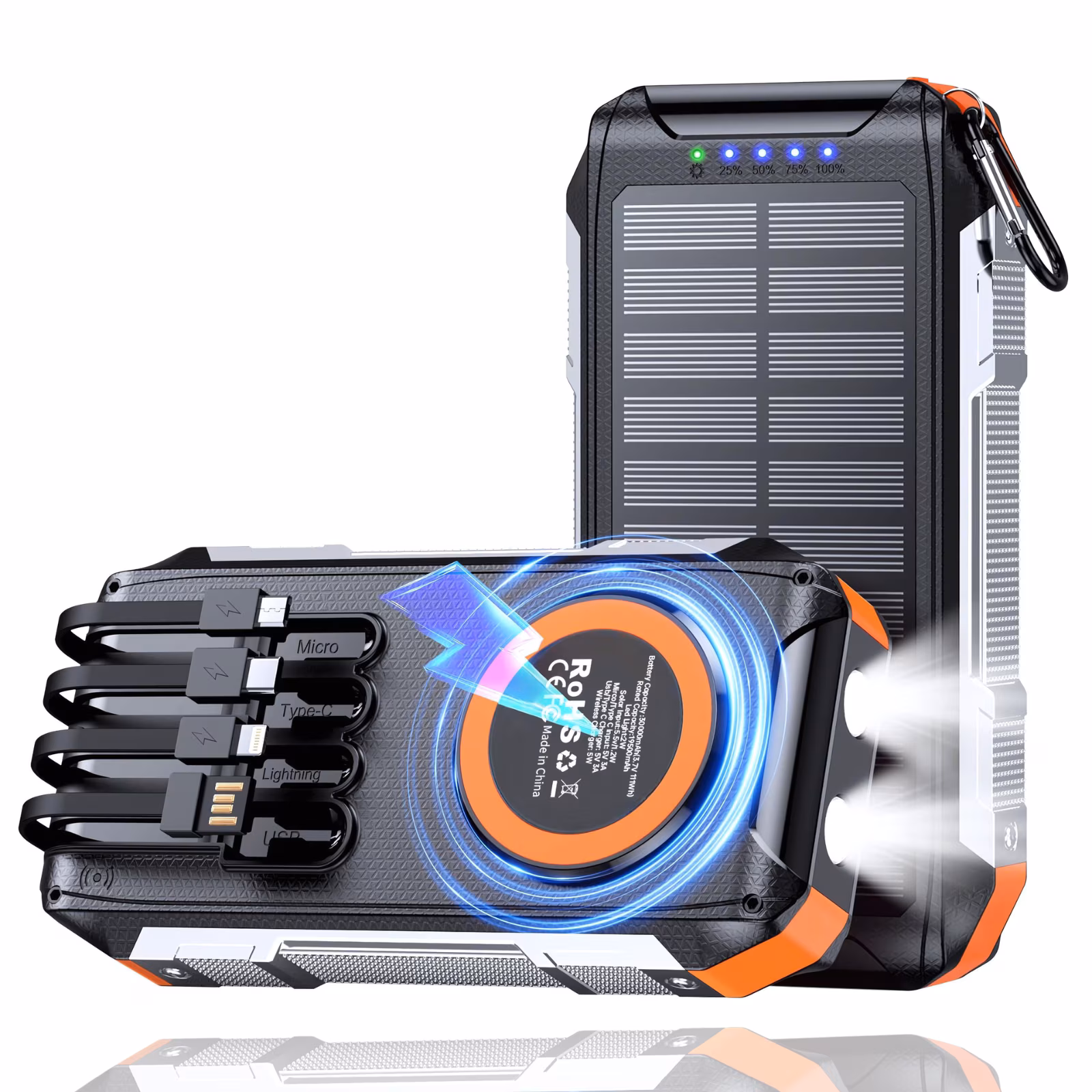 Baterie externa solara Adventure Ronic X® 20.000mAh