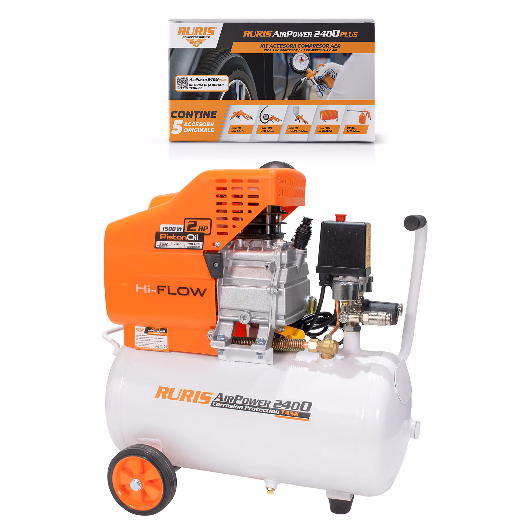 Compresor aer Ruris AirPower2400PLUS