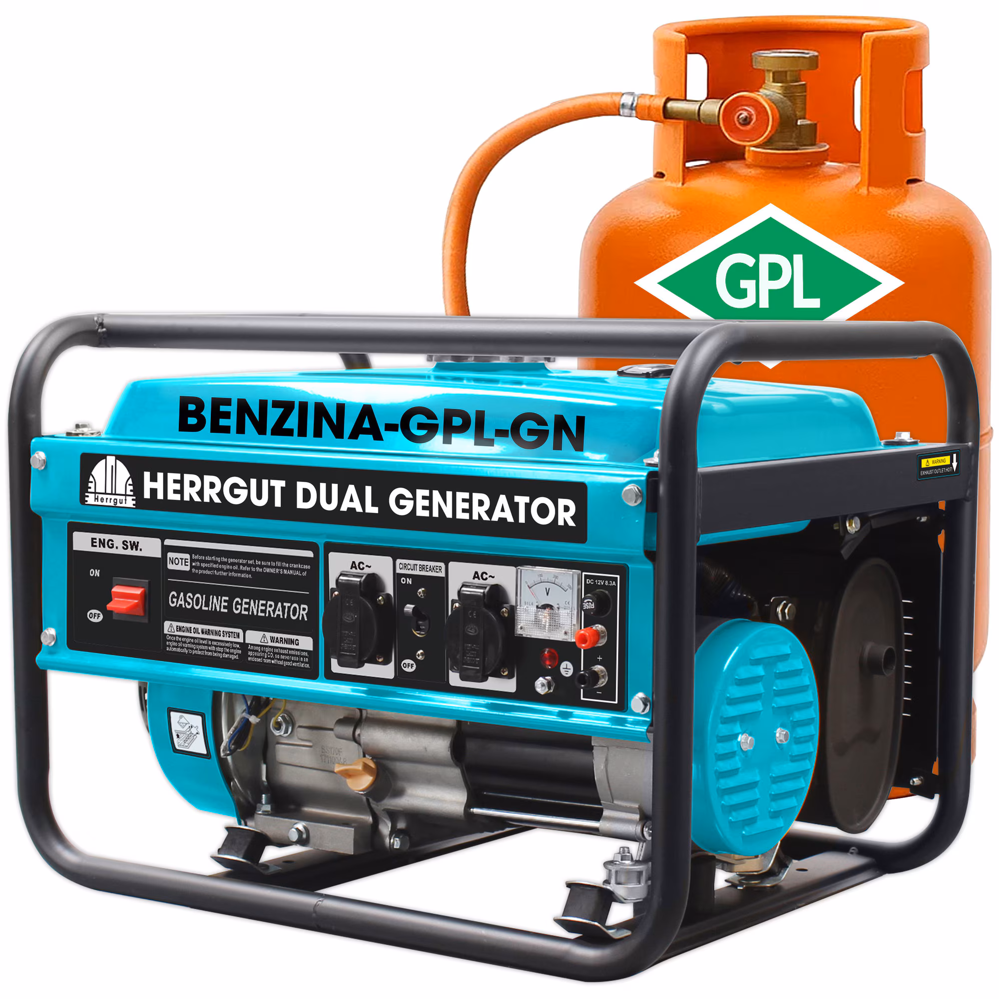 Generator curent electric profesional Herrgut pe benzină