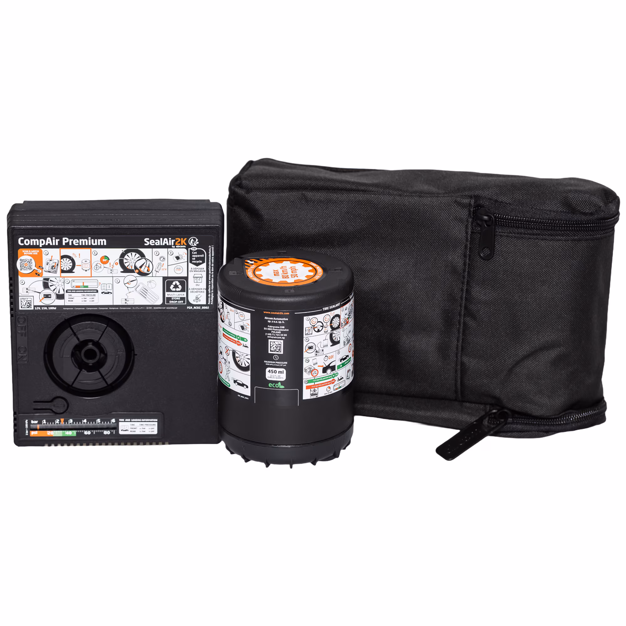 Kit reparatie pana anvelopa SealAir2k Aircom