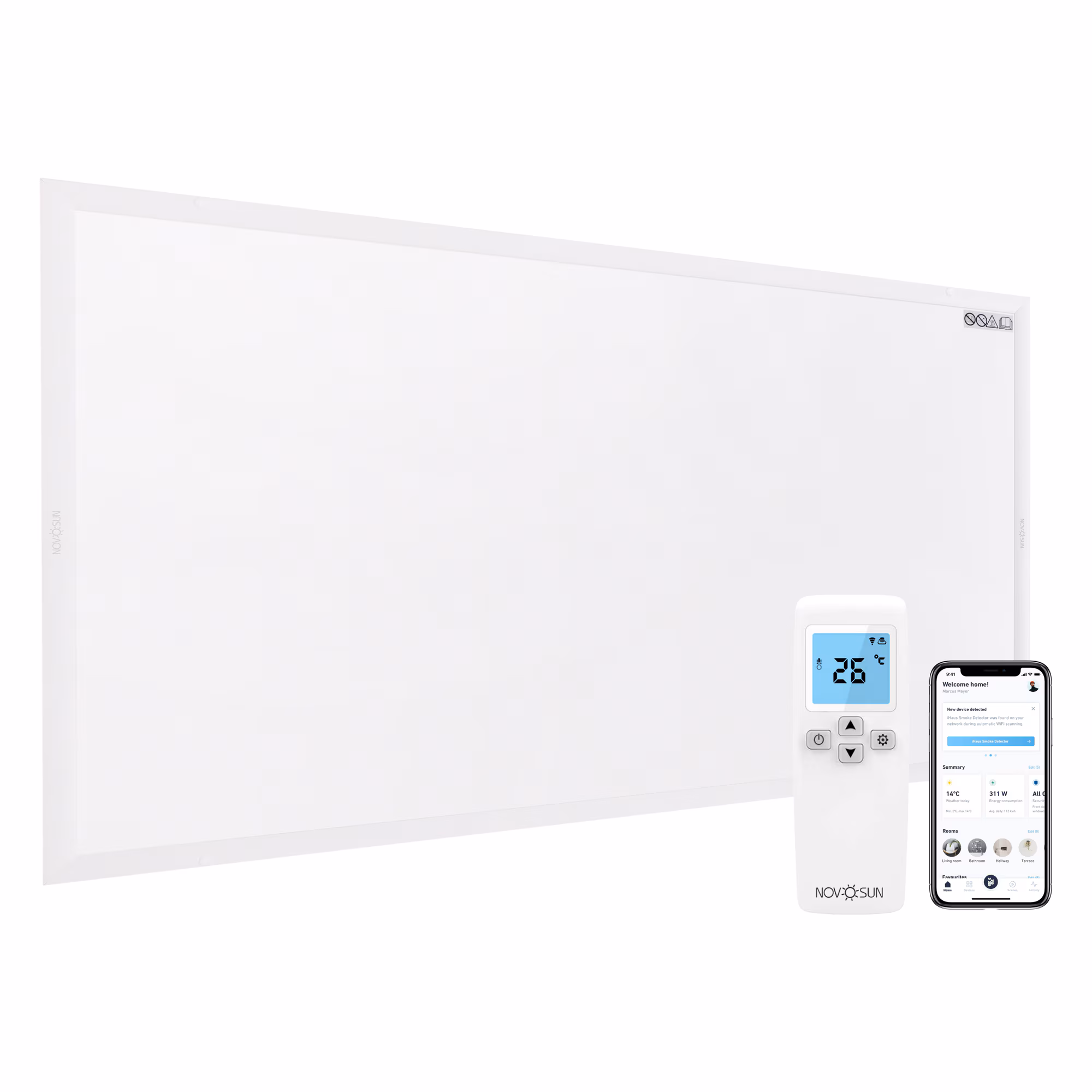 Panou radiant premium cu infrarosu NovoSun 750W
