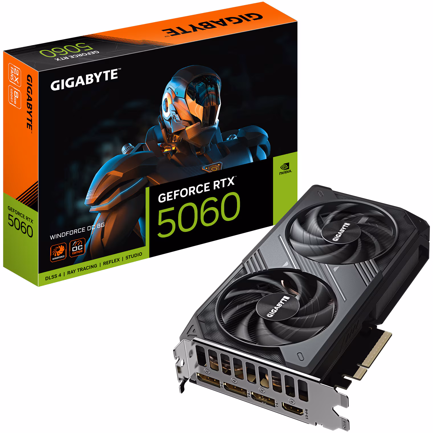 Placa Video GIGABYTE RTX 5060 WINDFORCE OC