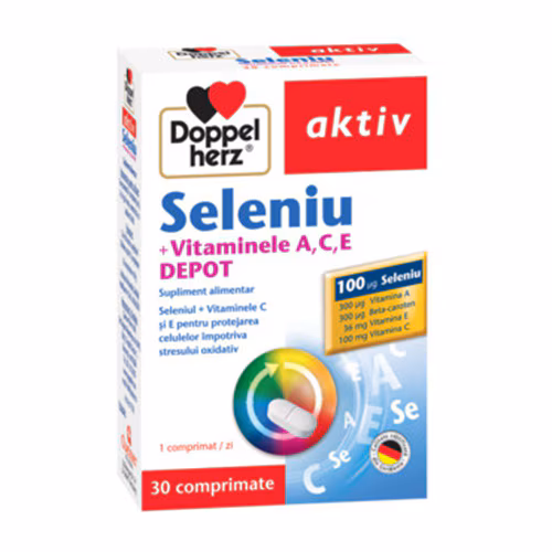 Supliment alimentar DOPPELHERZ AKTIV SELENIU+VIT.A+C+E DEPOT