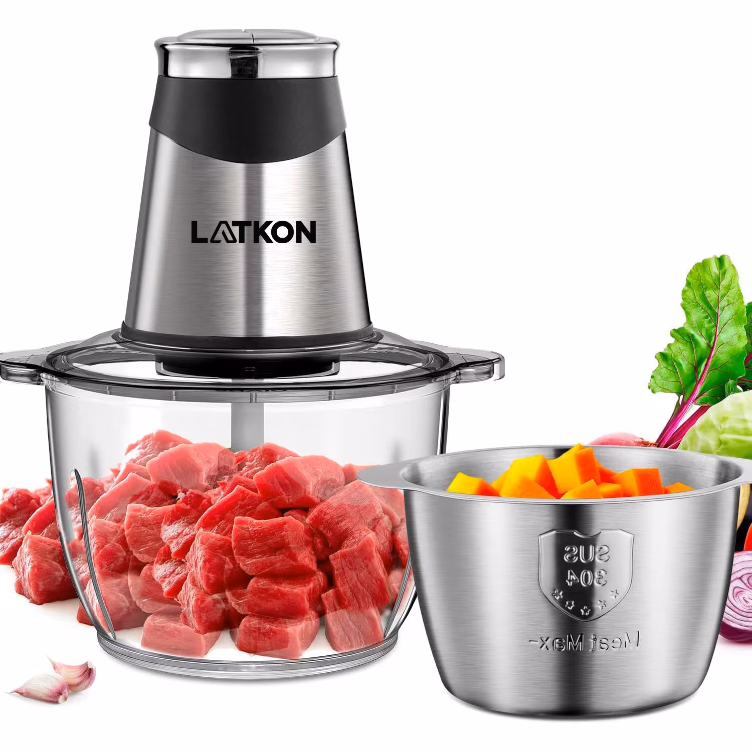 Tocator electric pentru alimente Latkon AMJ-217A 400W